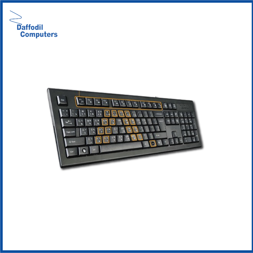 A4TECH KRS-85 Laser Engraving USB Keyboard With Bangla