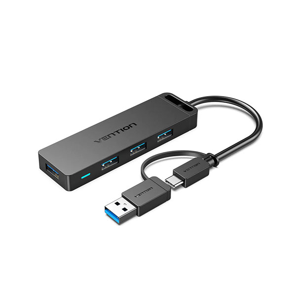 Vention CHTBB USB3.0 & Type-C 2-in-1 Interface to 4-Port USB 3.0 HUB