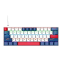 T-WOLF T60 WIRED RGB MECHANICAL GAMING KEYBOARD WHITE BLUE SWITCH